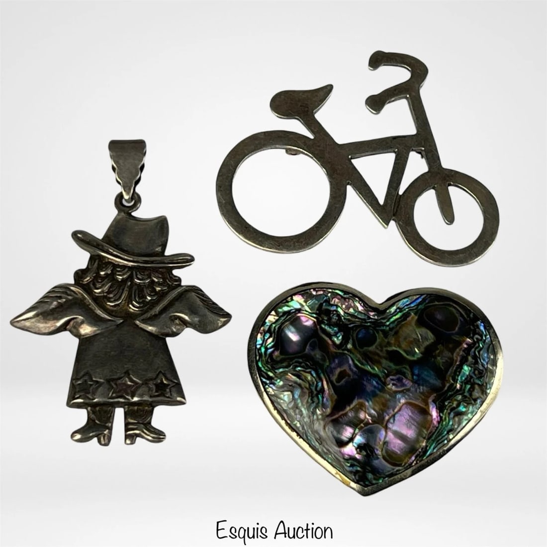 Sterling Silver Lady's Brooches & Pendant (1 of 2)