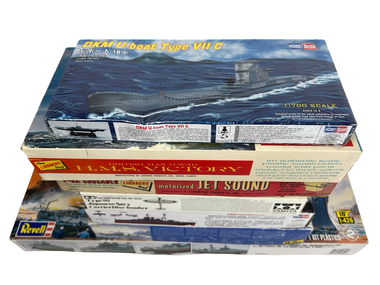Vintage Battleships & Airplanes Plastic Model Kits (1 of 5)