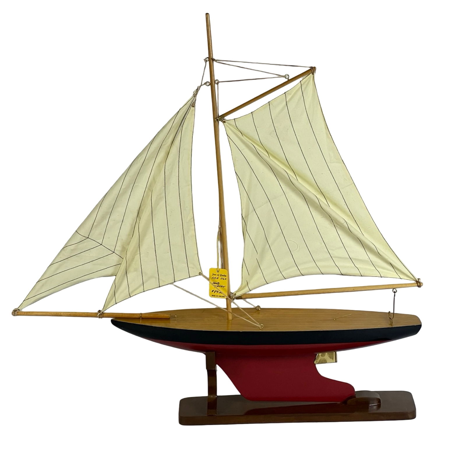 English Pond Yacht Wooden Model by Jans of London (1 of 3)