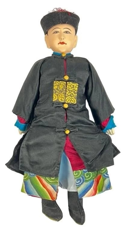 Antique Qing Dynasty Chinese Traditional Male Doll (1 of 2)