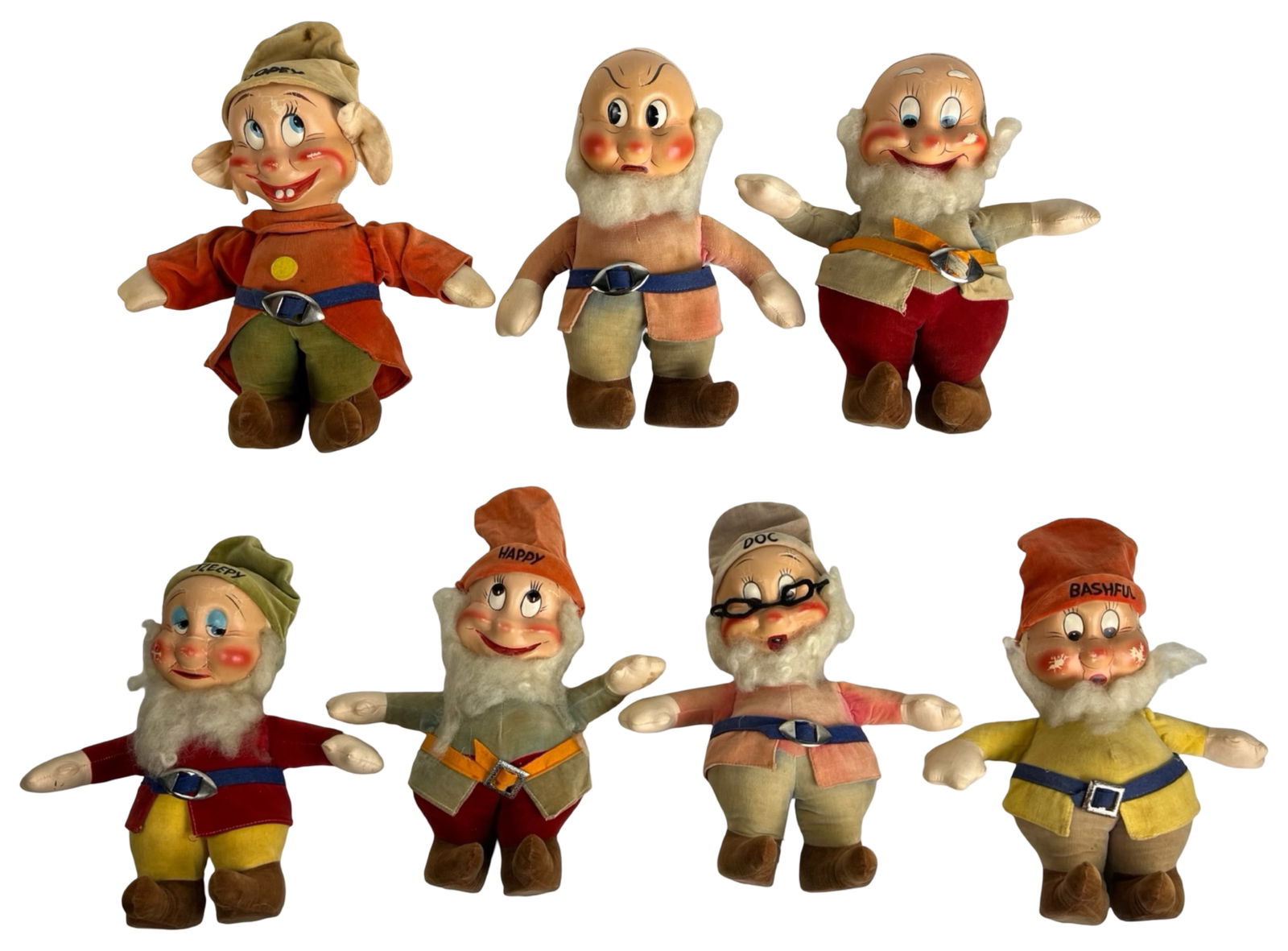 1938 Knickerbocker Snow White & Seven Dwarfs Dolls (1 of 10)