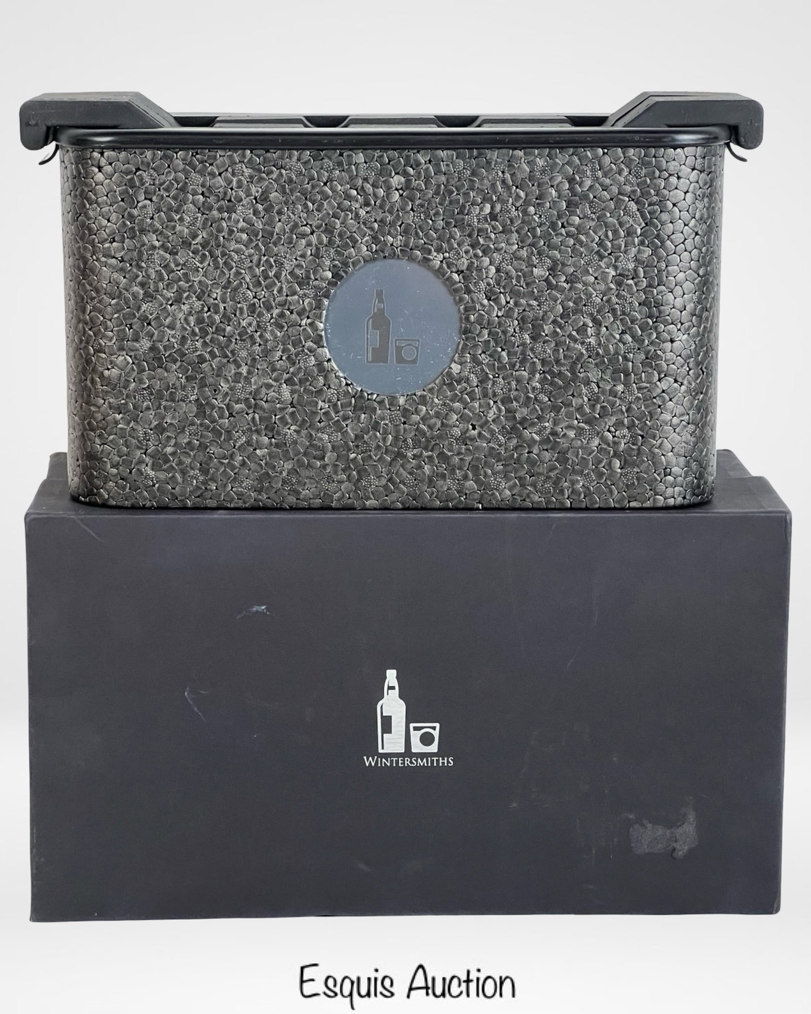 Wintersmiths Ice Chest Sphere Ice Ball Maker: Premium Wintersmiths Ice Chest designed to produce crystal-clear ice spheres, ideal for elevating cocktails and whiskey presentations. The set includes the original insulated container, silicone molds