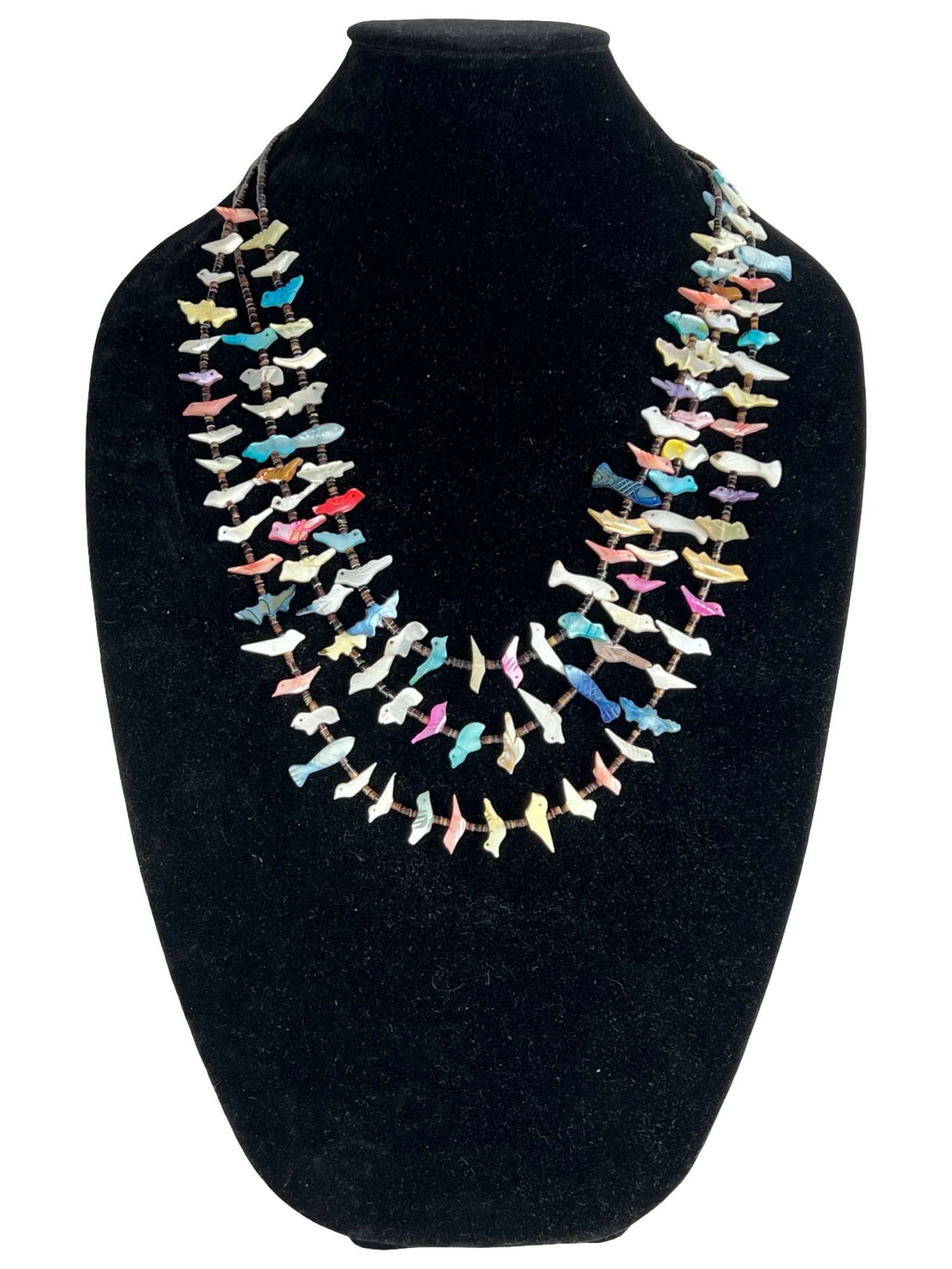 Zuni Multi-Strand Fetish Necklace=  Lavina Tsikewa (1 of 7)