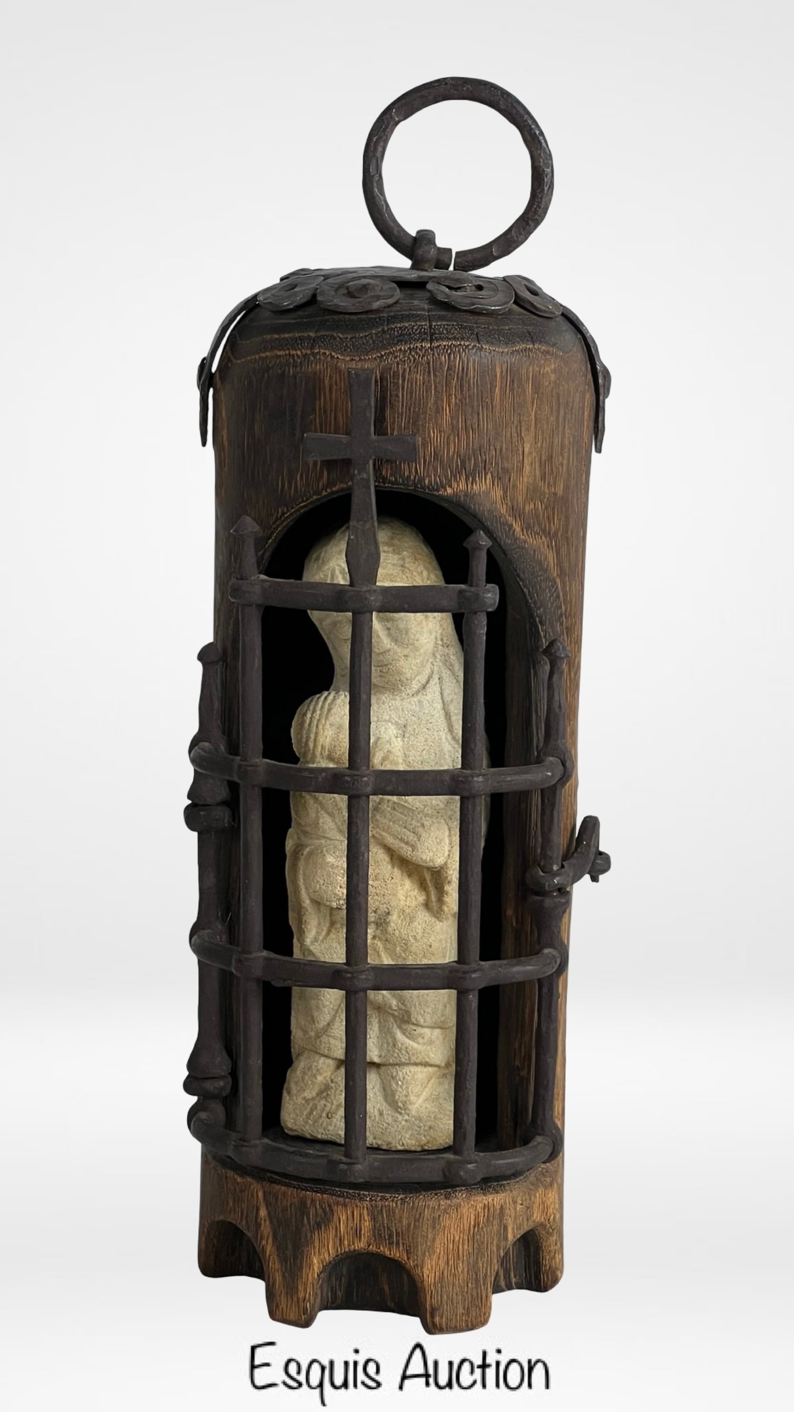 Antique Santos Virgin Mary Portable Shrine (1 of 5)