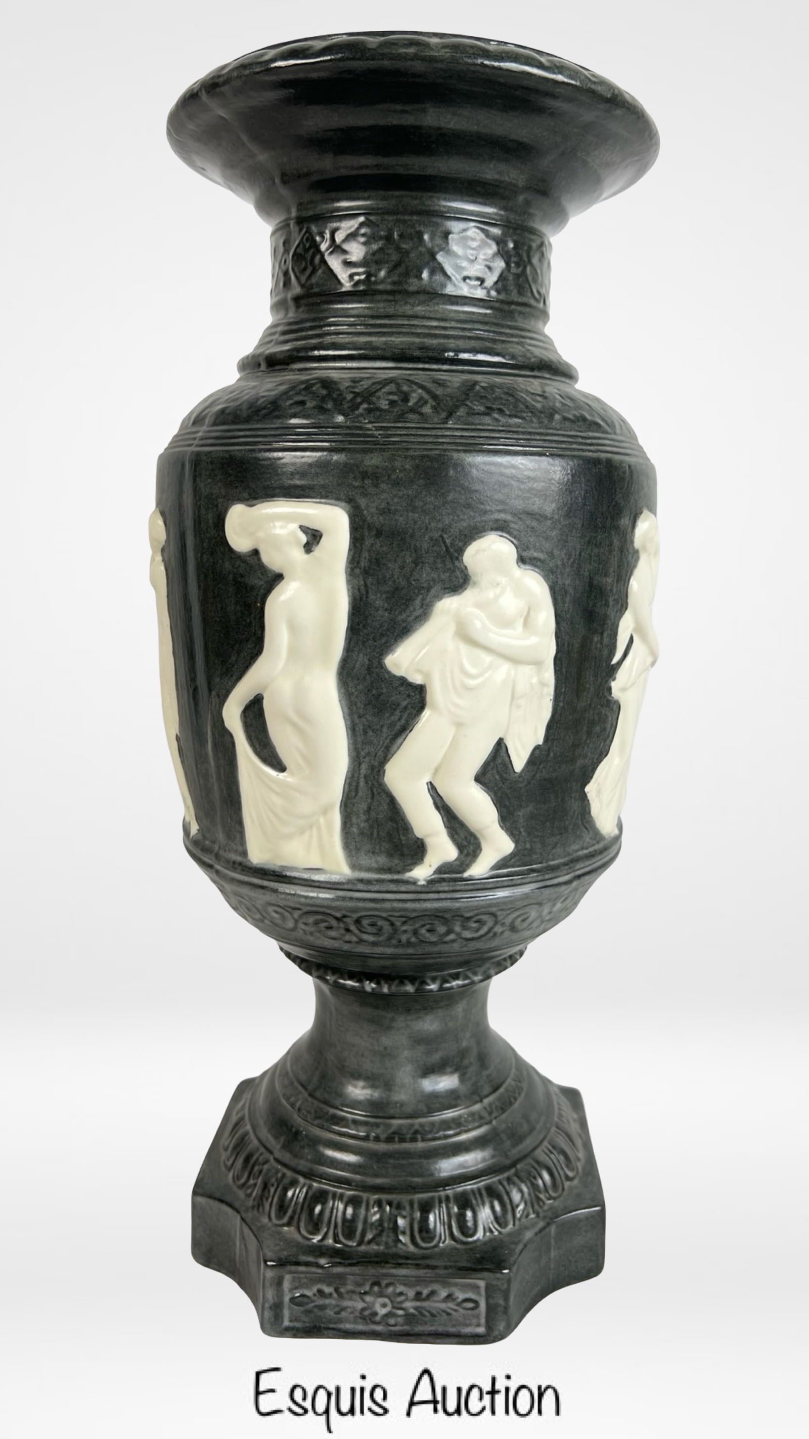 Large Ceramic Vase in Neoclassical Style (1 of 5)