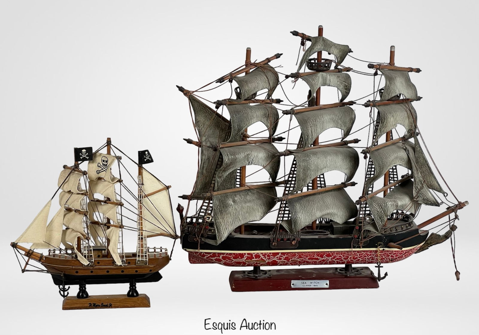 Pirate Ship & Clipper "Sea Witch" Wooden Models (1 of 2)