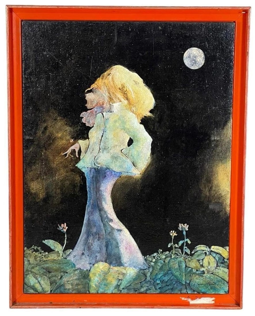 E. James T. Flynn Surreal Fantasy Oil Painting (1 of 2)