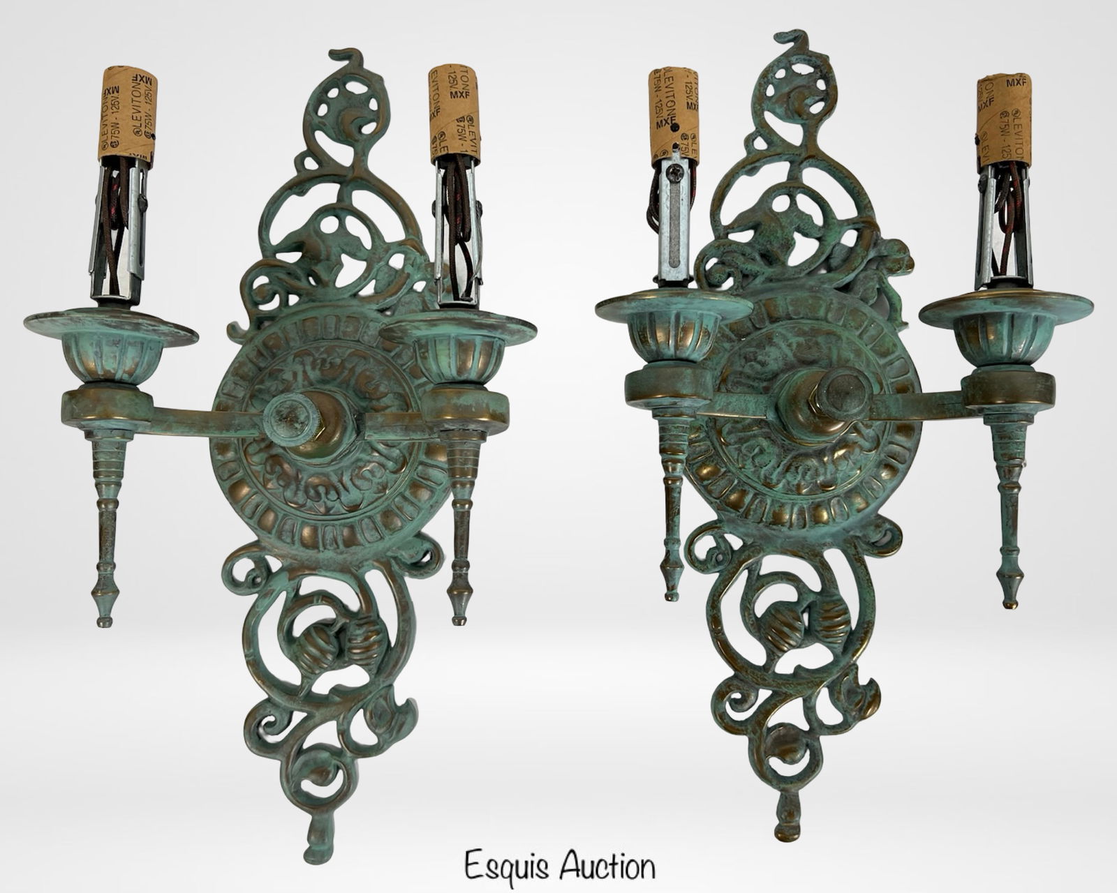 Vintage Victorian Revival Cast Metal Wall Sconces (1 of 3)