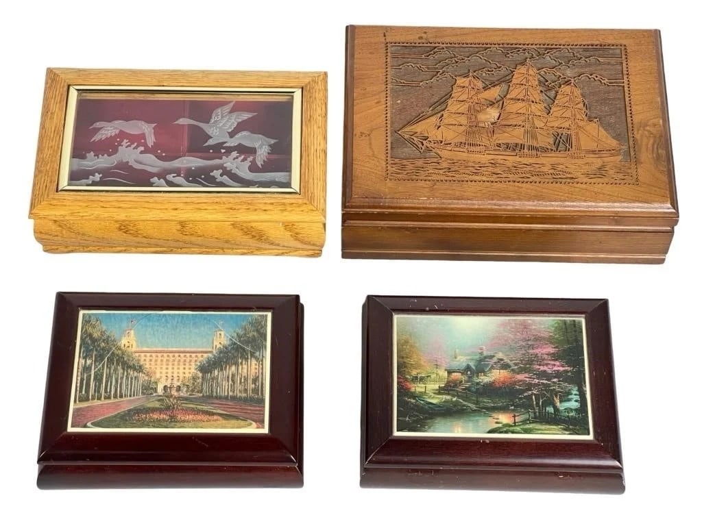Vintage Wooden Jewelry/ Keepsake Boxes (1 of 5)