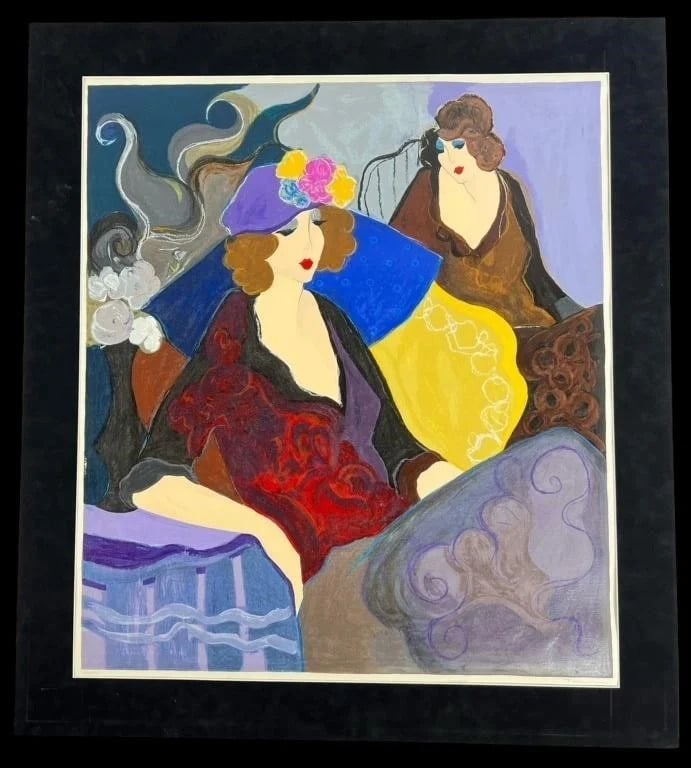 Itzchak Tarkay - LE Signed Serigraph "Adoration" (1 of 3)