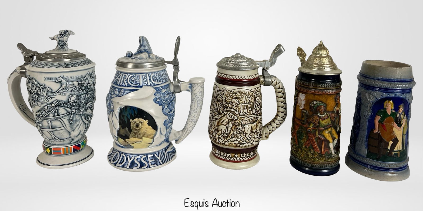 Group of Vintage Beer Steins (1 of 3)