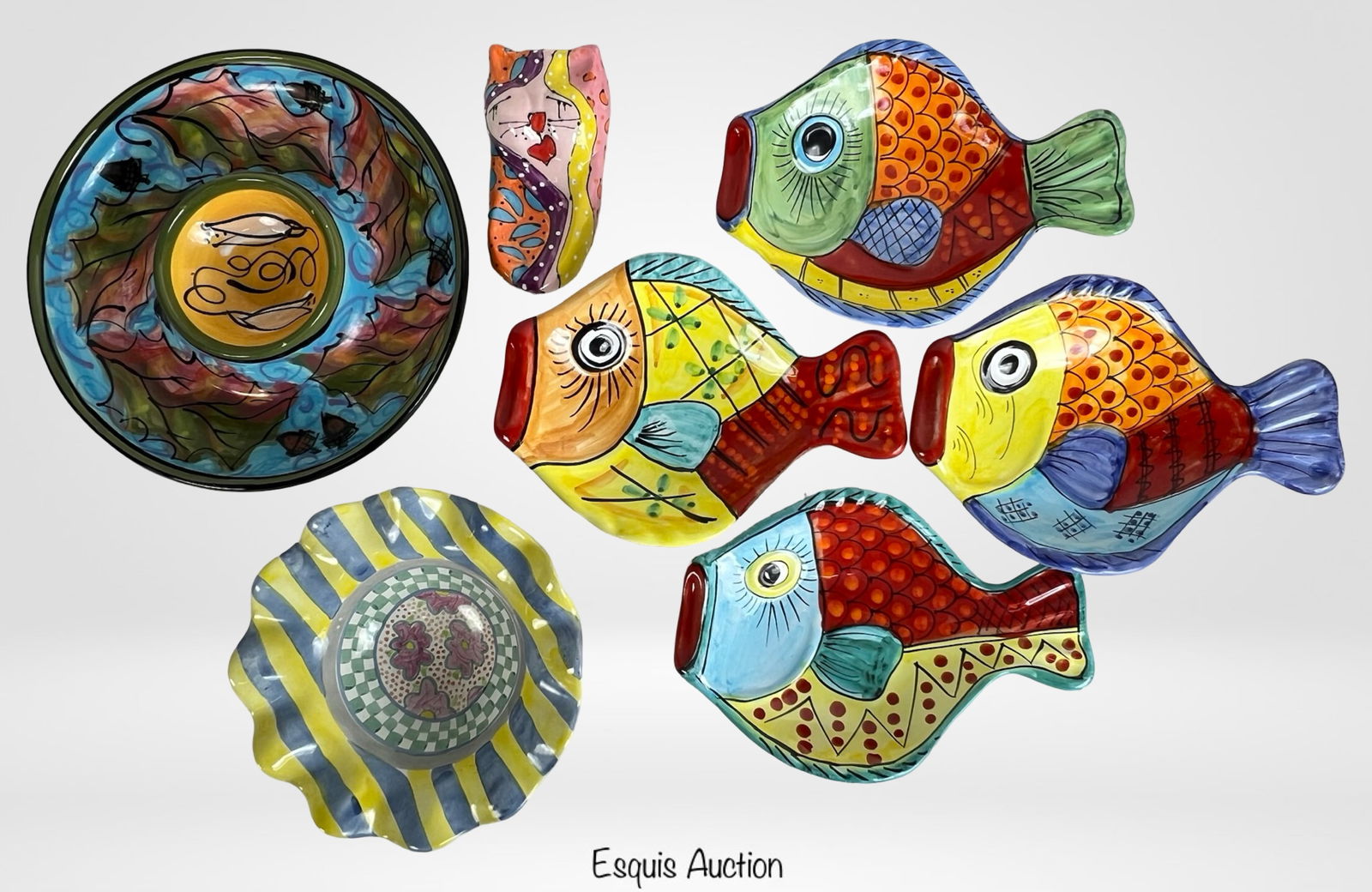 Vibrant Ceramic Art Lot - Vietri, Mackenzie-Childs (1 of 7)