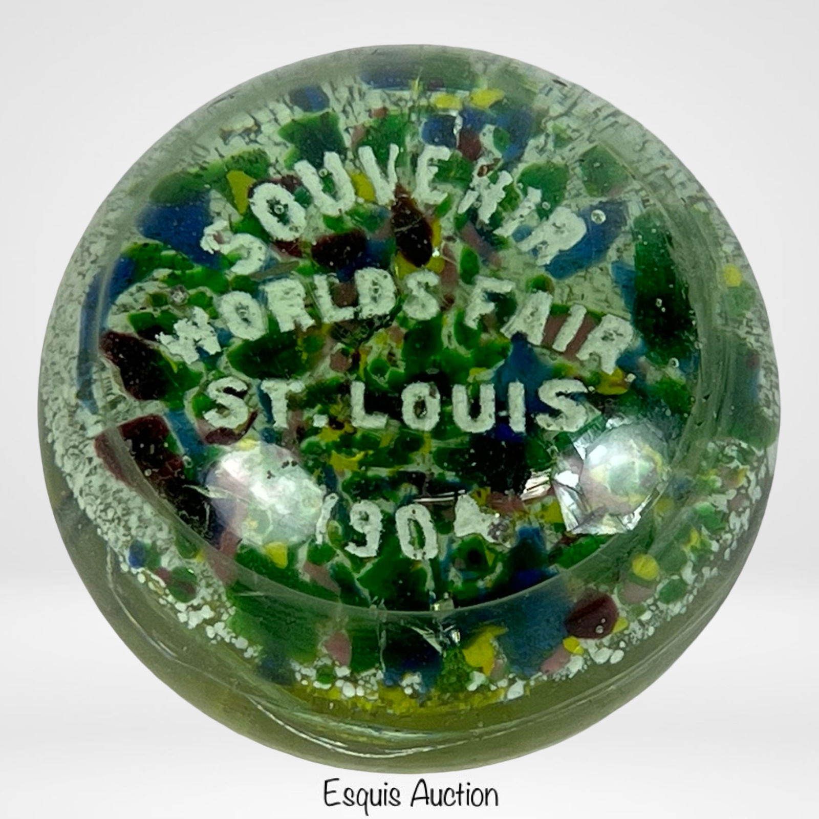 1904 St. Louis World's Fair Art Glass Paperweight (1 of 3)
