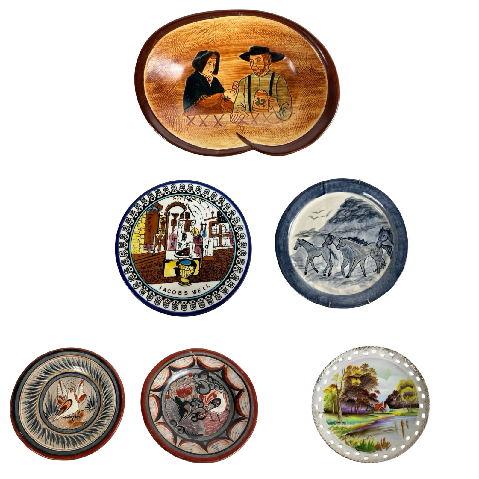 Decorative Handcrafted Hand-Painted Plates (1 of 9)