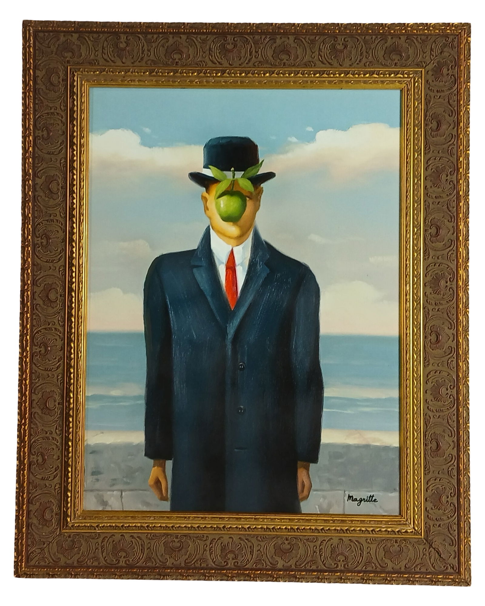 Original Painting in manner of Rene Magritte (1 of 4)