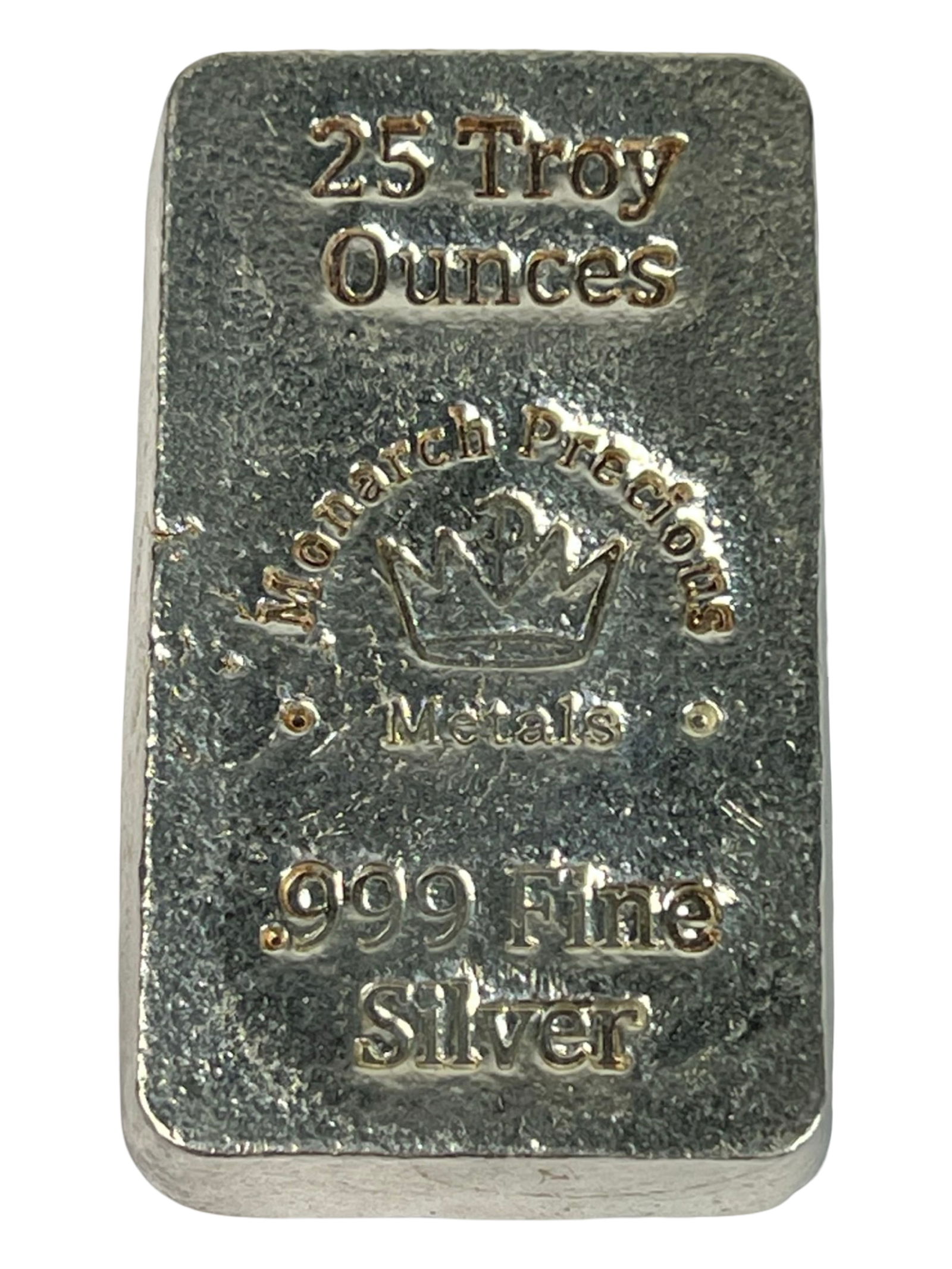 Monarch Precious Metals 25 Troy Oz .999 Silver Bar (1 of 3)
