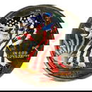 Colorized American Eagle Half Troy Pound Round