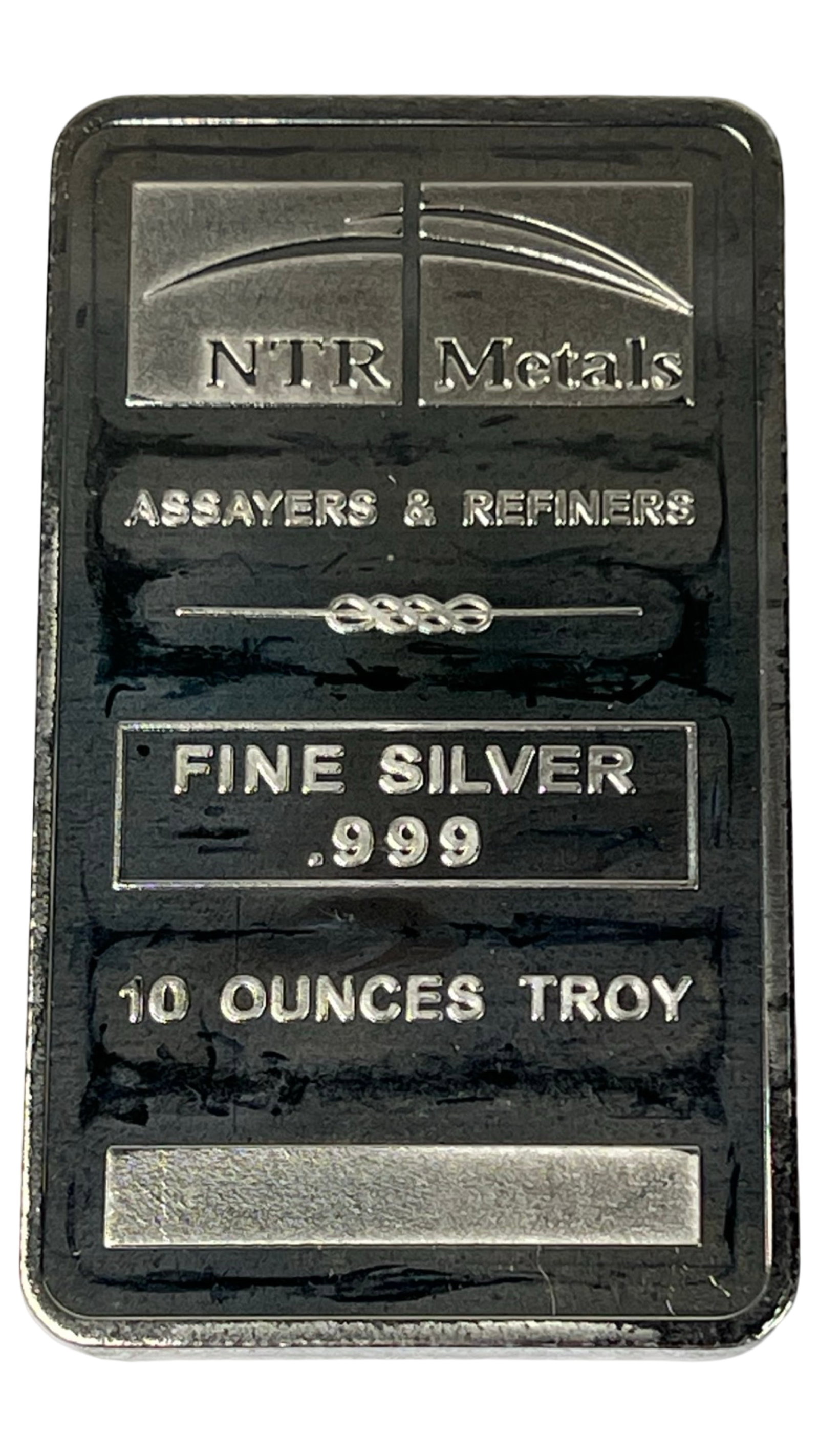 NTR Metals 10 Troy Oz .999 Fine Silver Bar: NTR Metals 10 Troy Oz .999 Fine Silver Bar