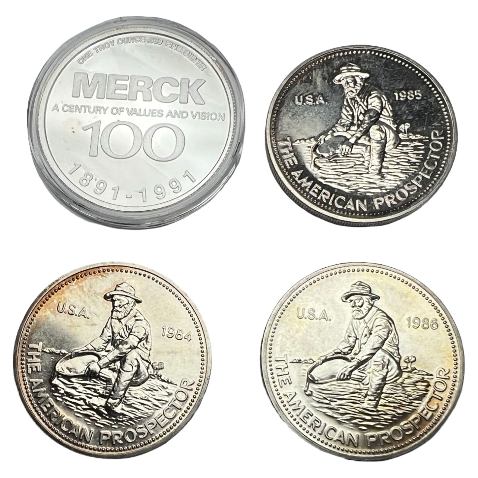 4- 1 troy oz .999 Fine Silver Rounds (1 of 2)