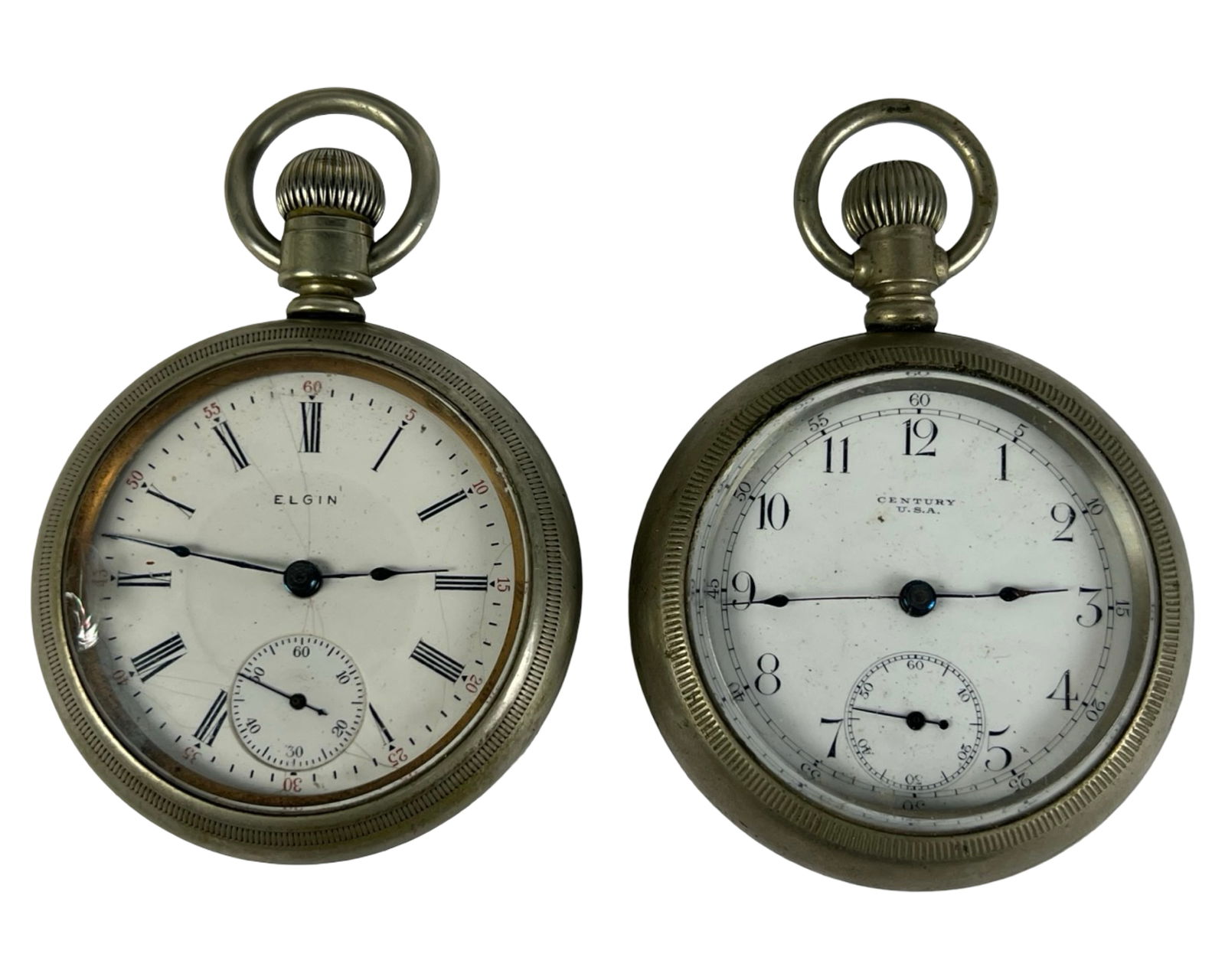 Two Antique Pocket Watches- Elgin & Century (1 of 6)