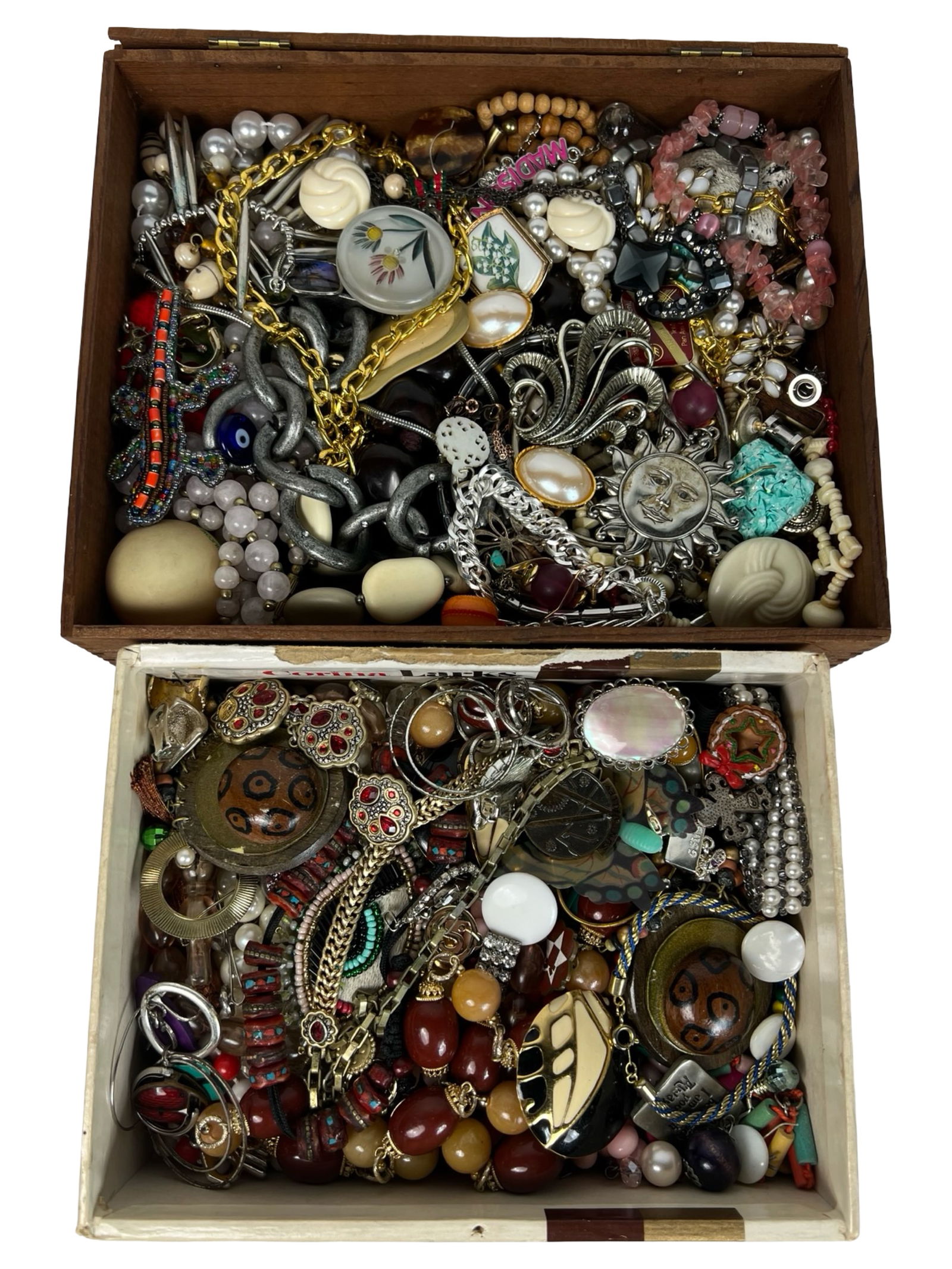 2 Vintage Boxes full of Unsearched Costume Jewelry (1 of 3)