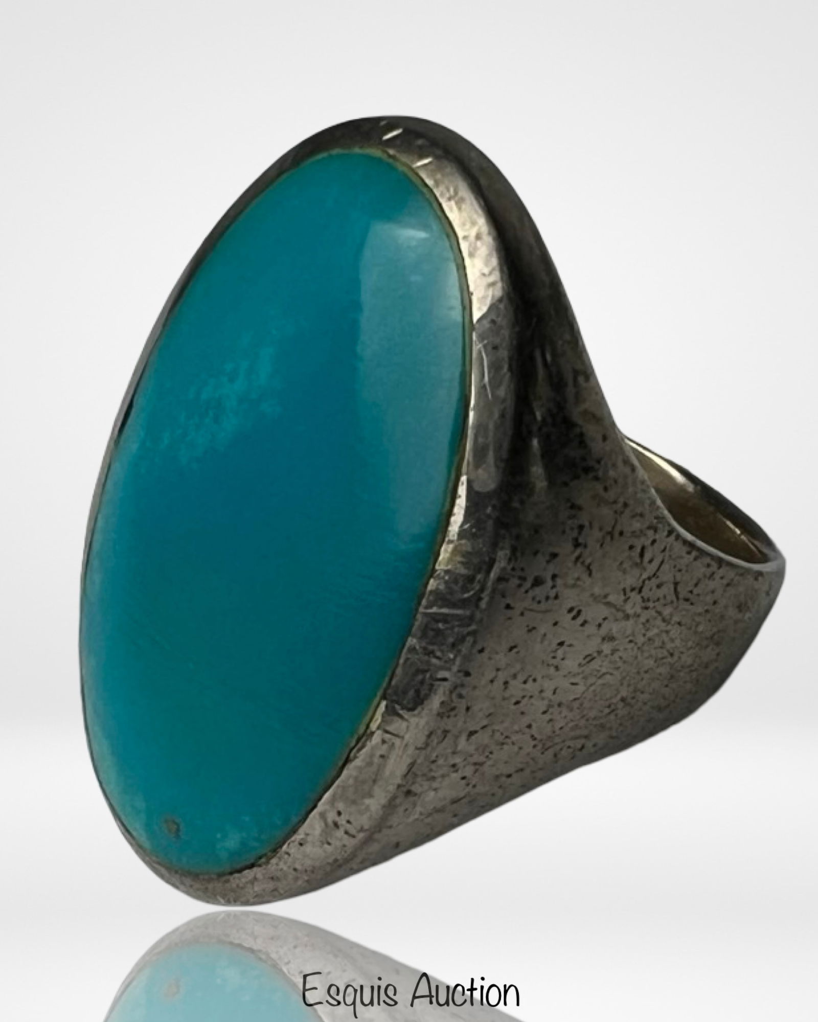 Sterling Silver & Turquoise Ladies Ring (1 of 3)