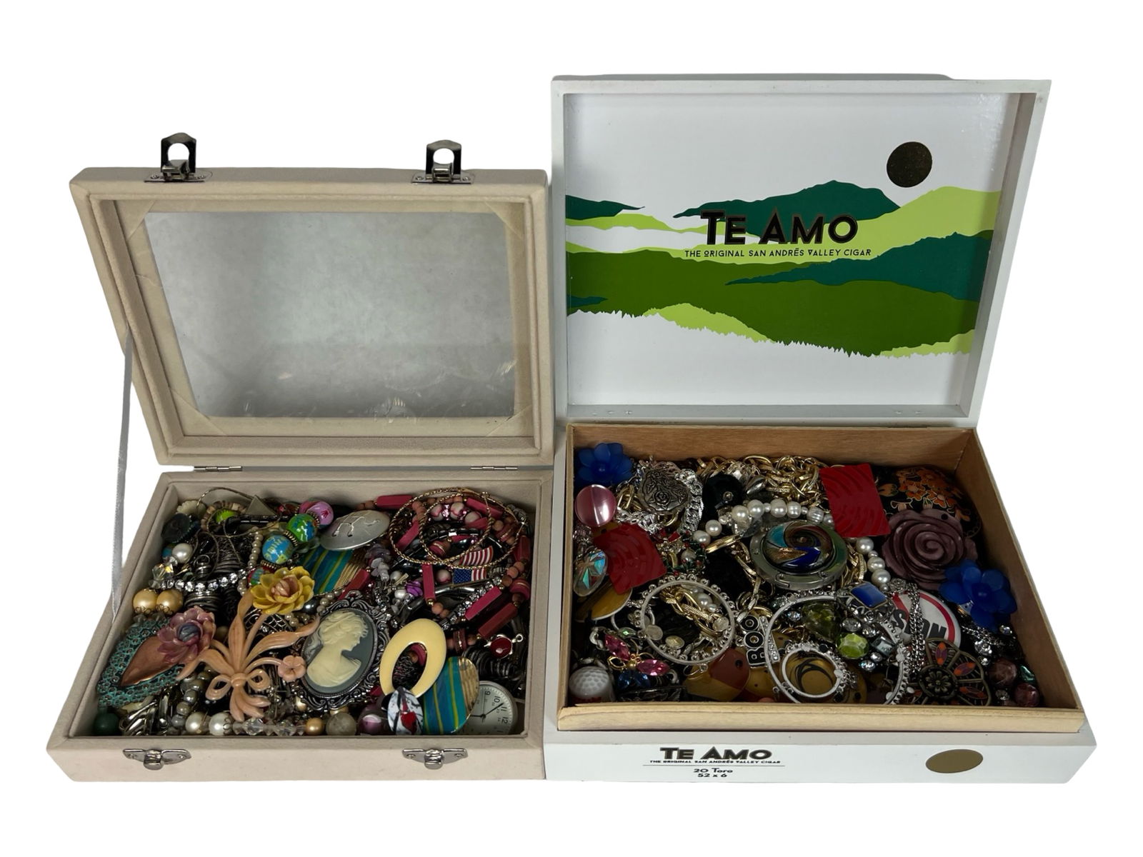 2 Vintage Boxes full of Unsearched Costume Jewelry (1 of 4)