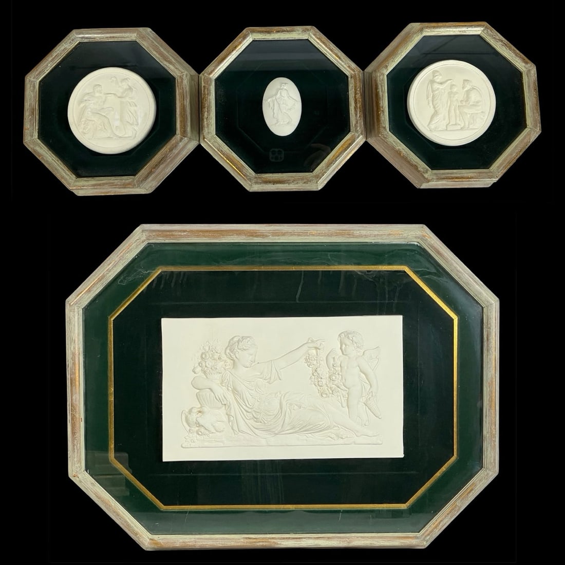 Neoclassical Bas-Relief Style Plaster Art Panels (1 of 5)