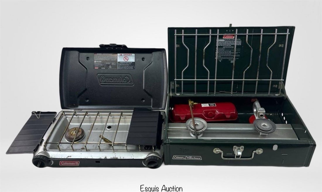 Two Coleman Camping/ Travel Propane Gas Stoves (1 of 6)