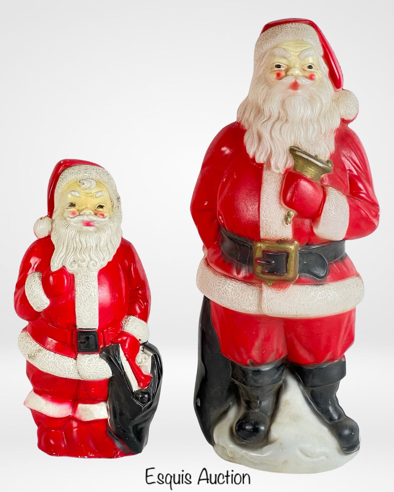 Pair of 1960s Christmas Santa Blow Molds by Empire (1 of 4)