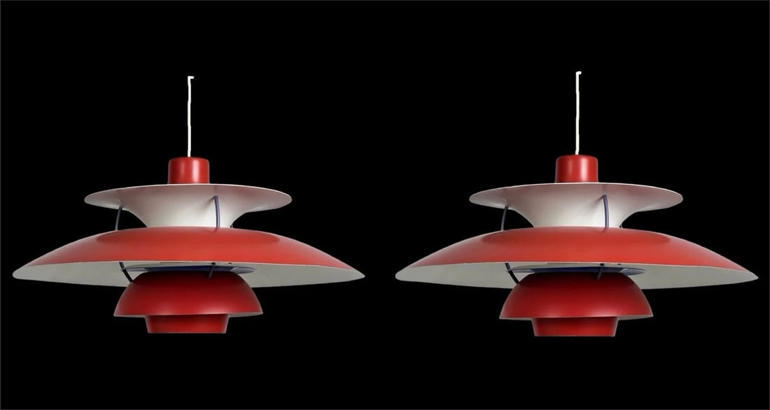 Pair of Louis Poulsen PH 5 Pendant Lights MCM (1 of 11)