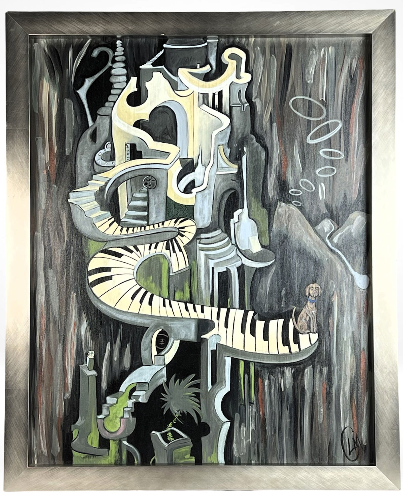 Surrealist Oil Painting Inspired by Dr. Seuss (1 of 4)