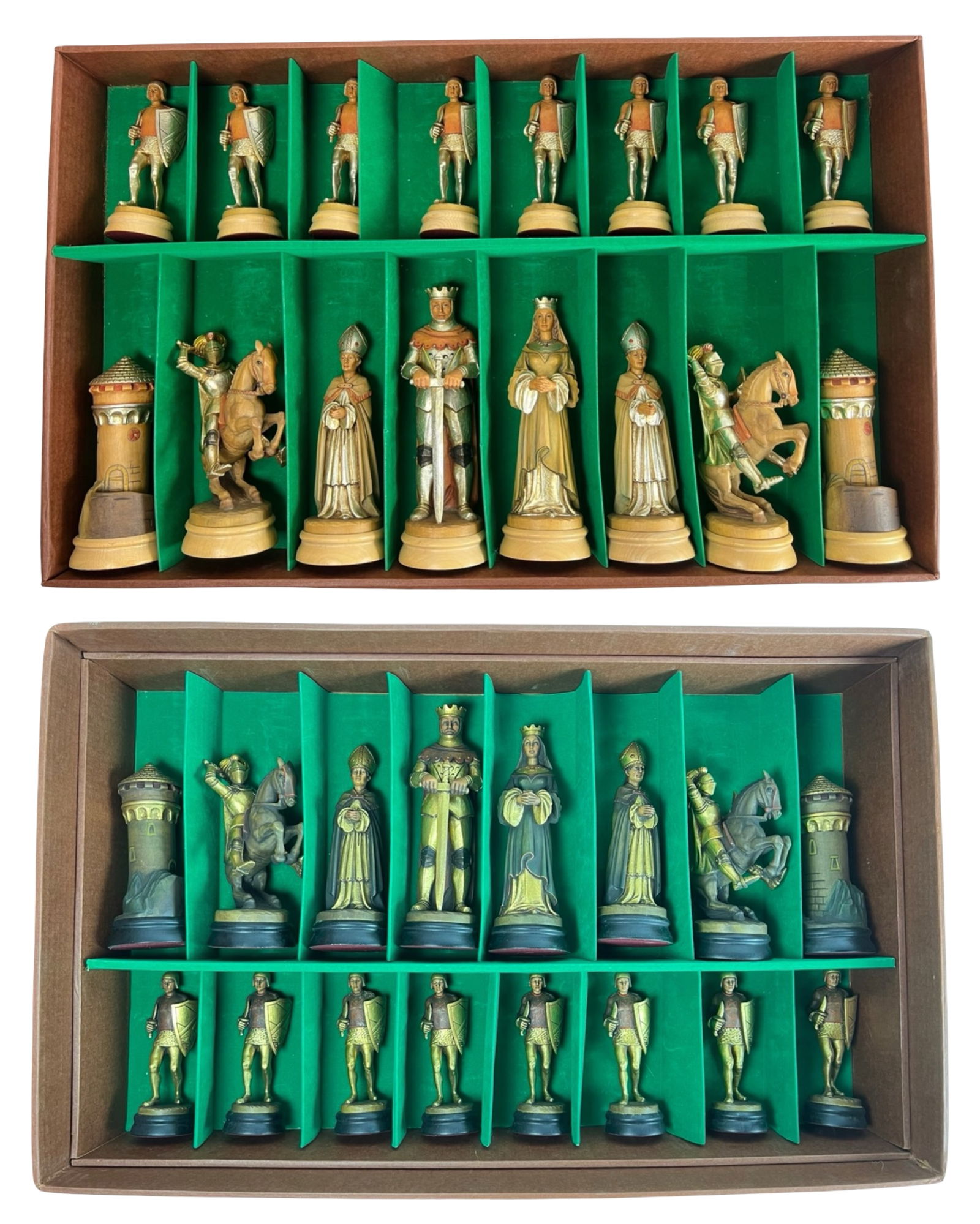 Anri-  Large Montsalvat Hand Carved Chess Set 11" (1 of 11)