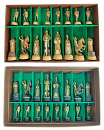 Anri-  Large Montsalvat Hand Carved Chess Set 11"
