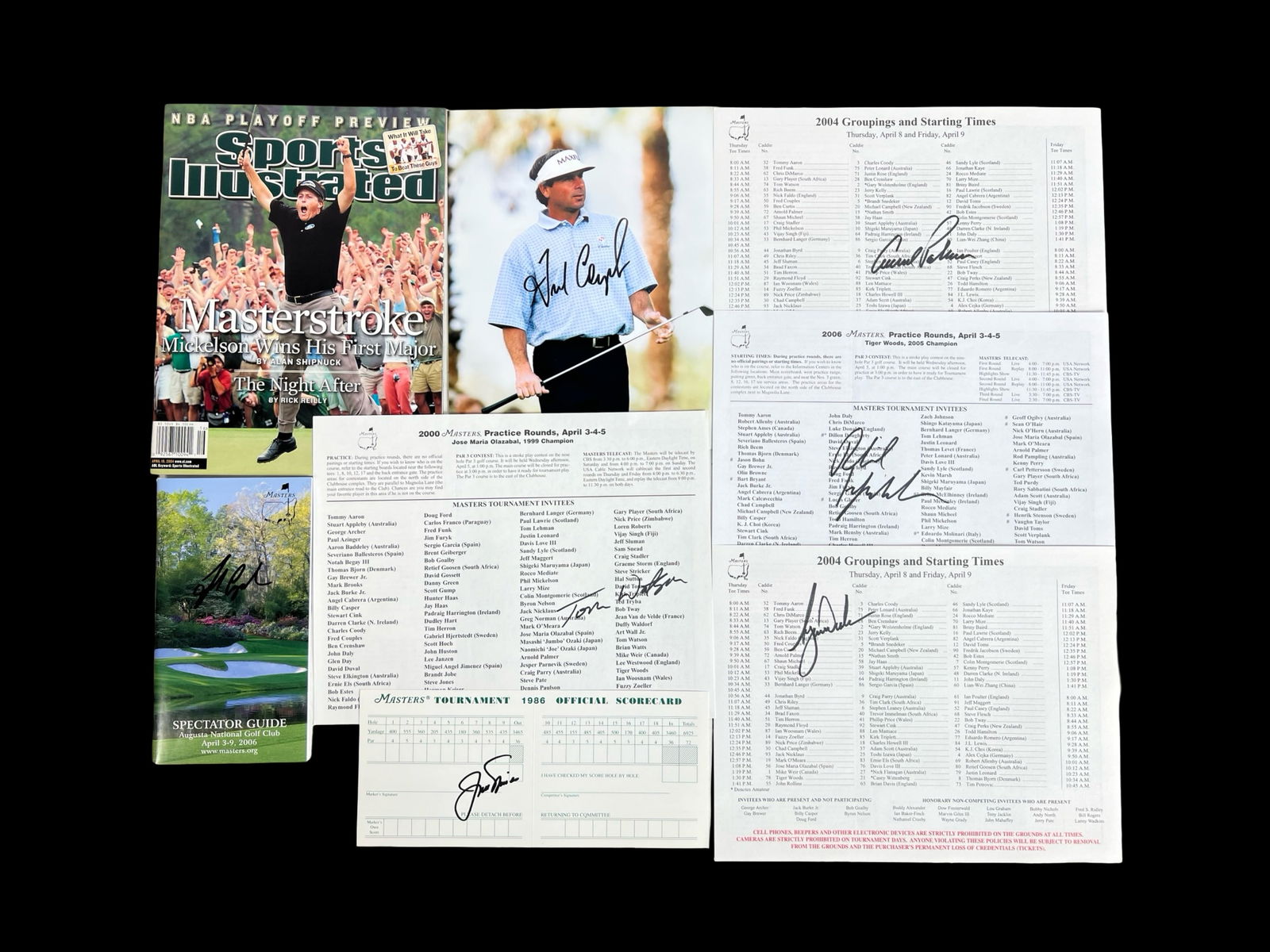 Gold Masters Legends Autograph Collection Palmer (1 of 6)