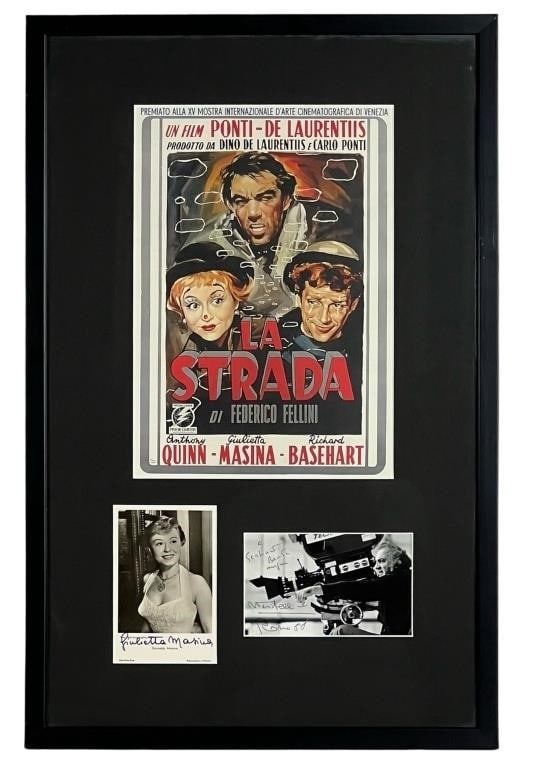 La strada 1954 Federico Felini Signed Poster (1 of 2)
