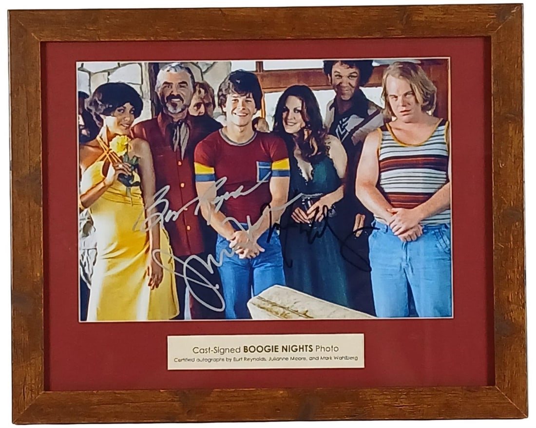 Boogie Nights Cast-Signed Photo- Wahlberg, Moore, (1 of 3)