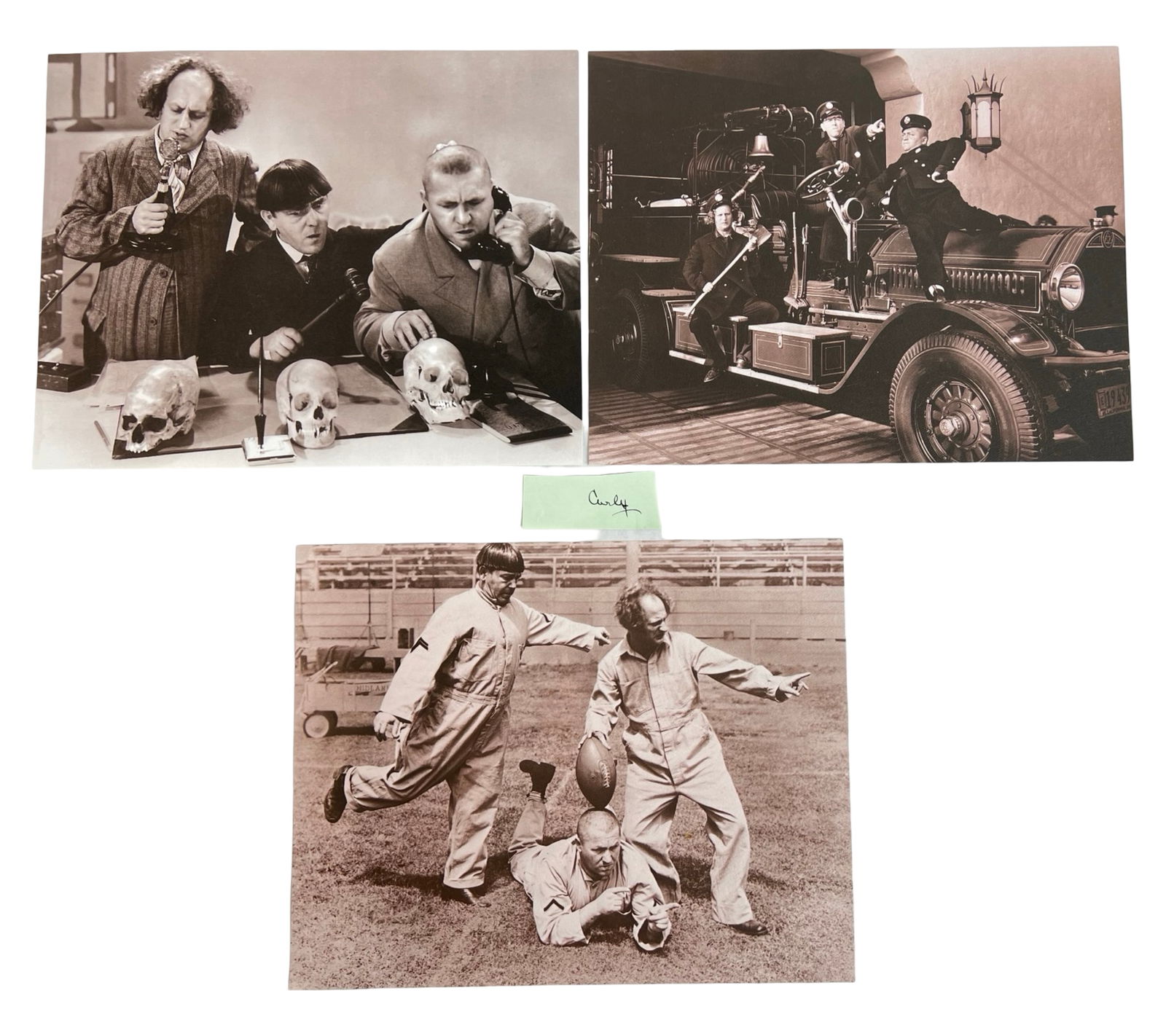 Curly Howard "3 Stooges" Autograph Cut (1 of 3)