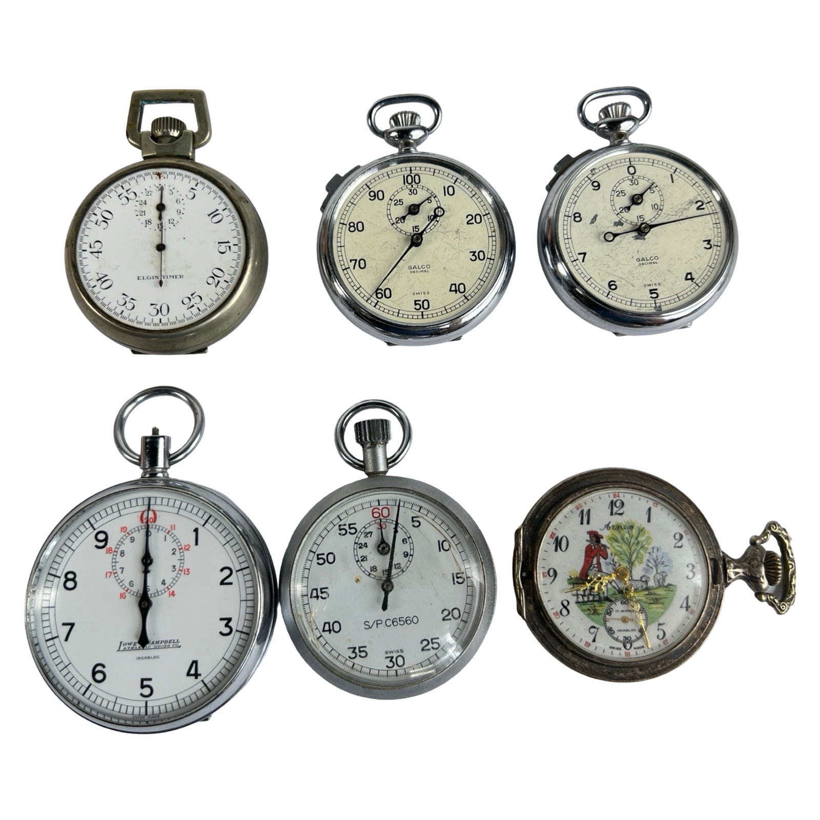 Group of Vintage Stop Watches & Pocket Watch (1 of 4)