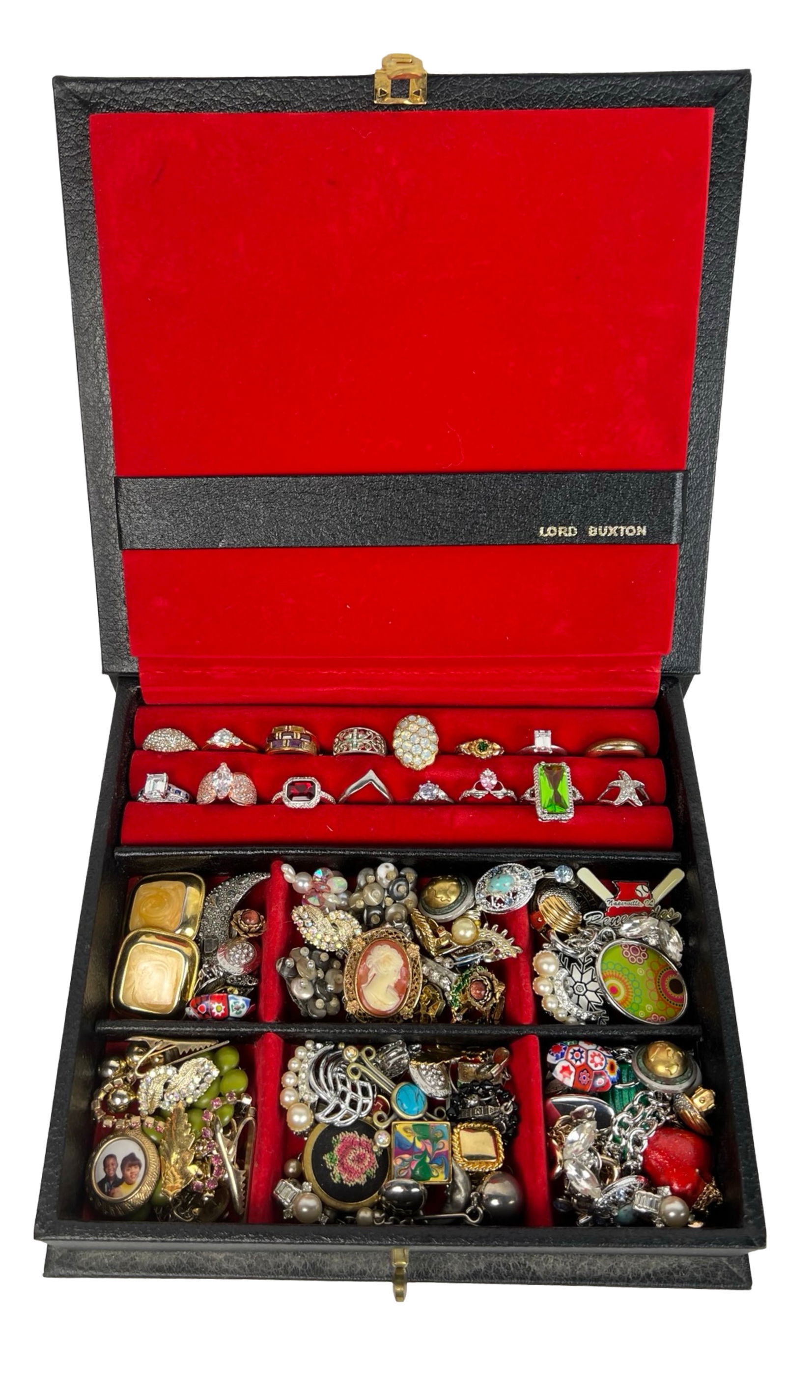 Box filled with Vintage Unsearched Costume Jewelry (1 of 4)