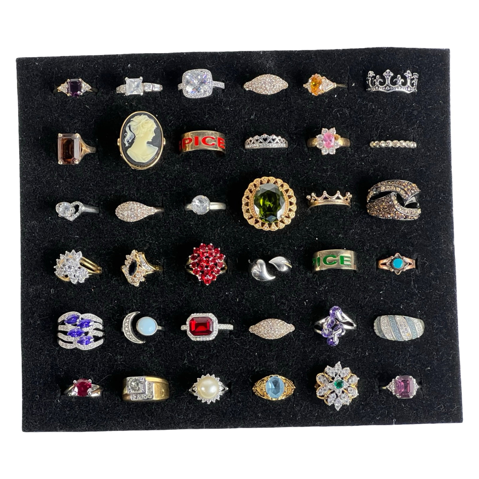 Elegance for Every Finger- Collection of Rings: Indulge in the allure of elegant adornments with this exquisite Collection of 36 Various Rings. From timeless classics to contemporary statements, this assortment caters to diverse tastes, offering a 