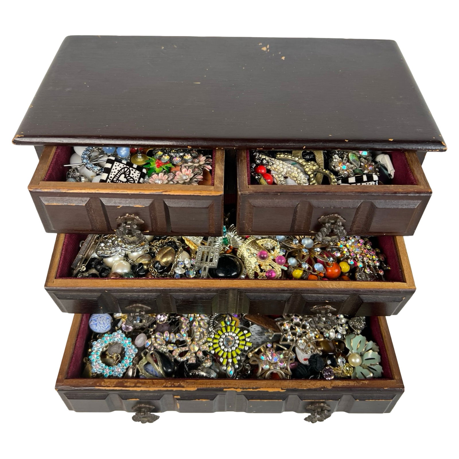 Vintage Jewelry Box Filled with Unsearched Jewelry (1 of 5)