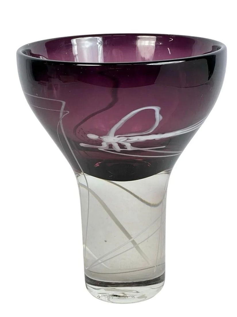 Mark Sudduth Amethyst Contemporary Art Glass Vase (1 of 5)