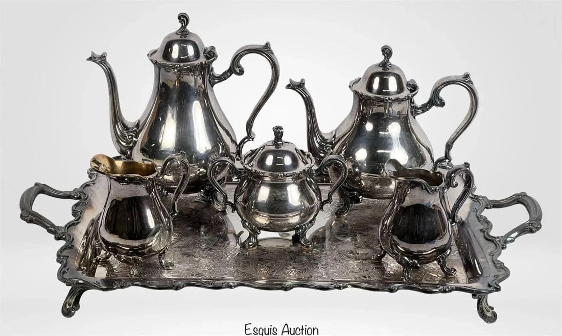 Wilcox Massive Silver Plate Coffee Tea Serving Set (1 of 5)