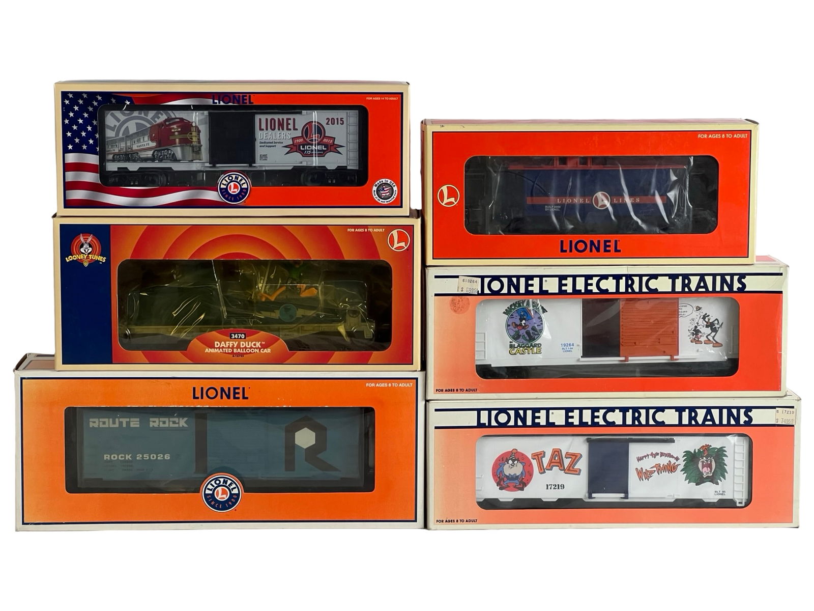 6 Lionel Electric Trains Boxcars- All New O Gauge (1 of 4)