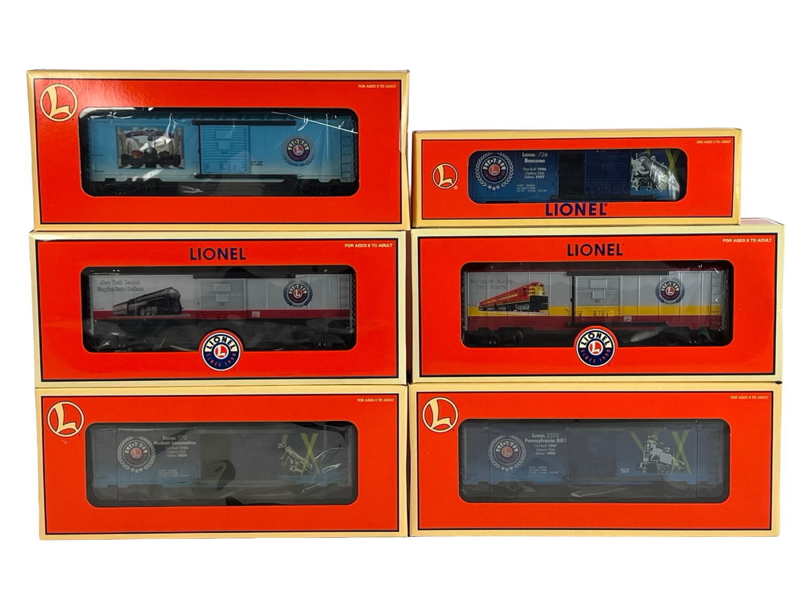 Lionel Train Century Club Boxcars- All New (1 of 5)