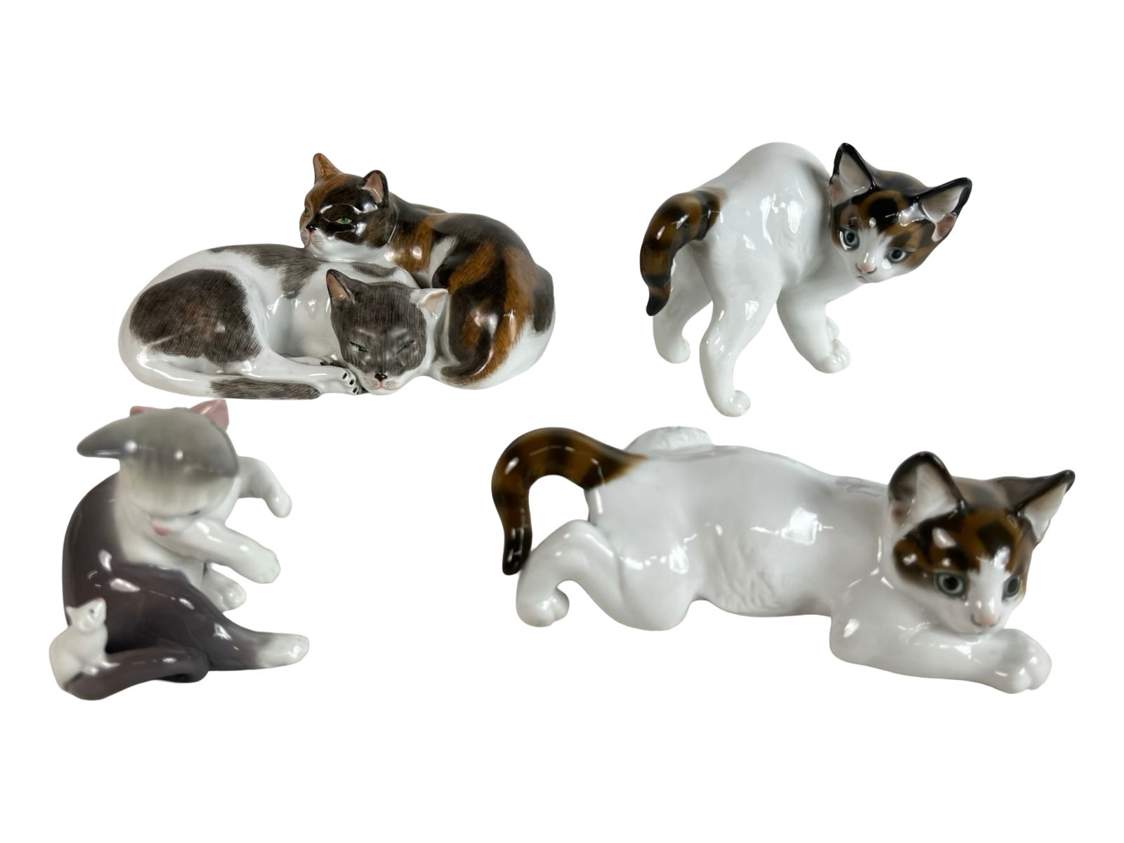 Porcelain Kitten Figurines - Lladro, Rosenthal (1 of 7)