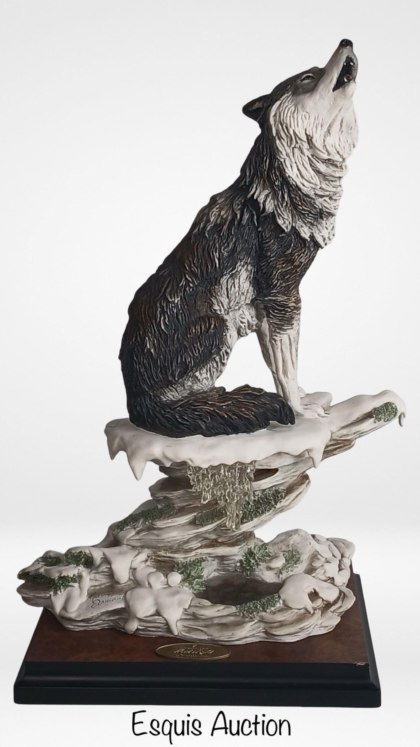 Giuseppe Armani "Midnight" Howling Wolf Sculpture (1 of 8)