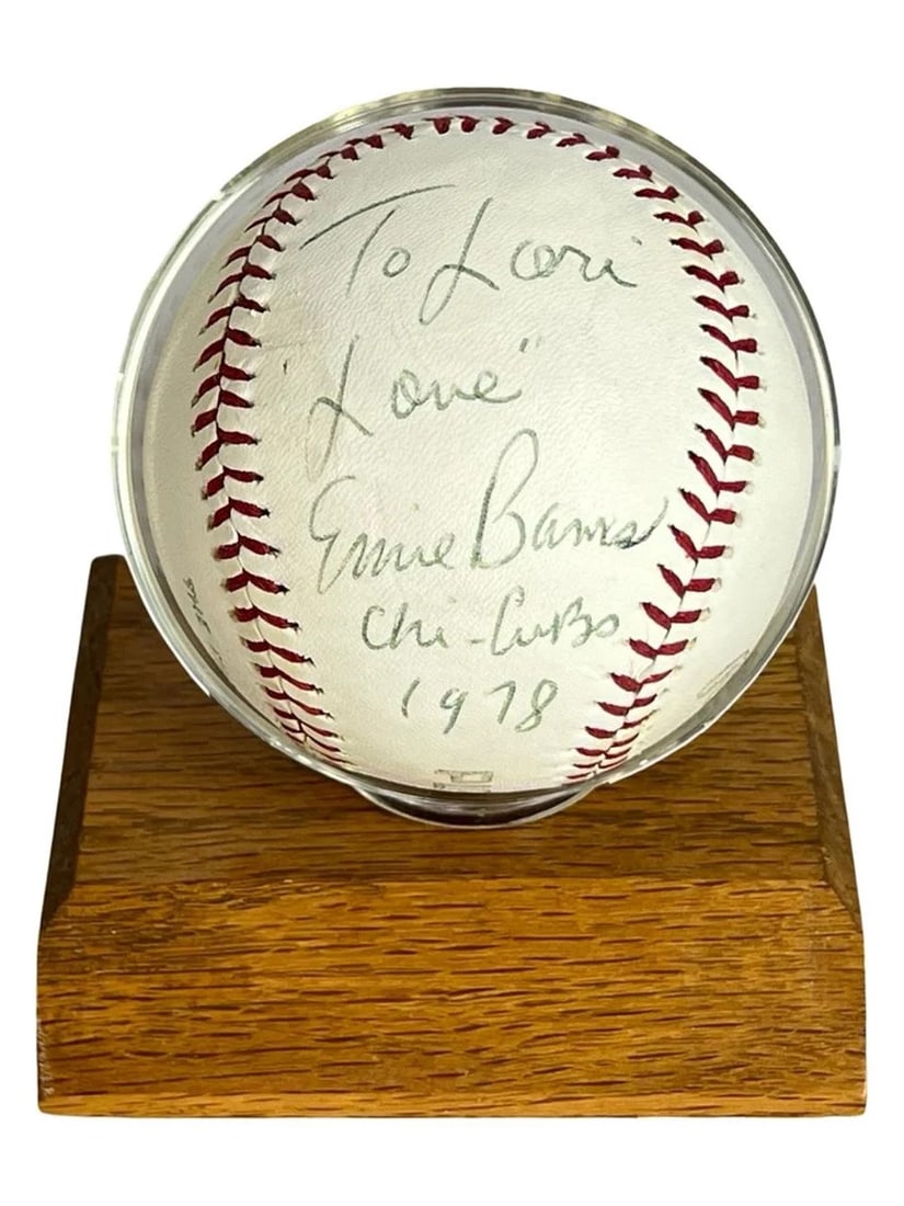 Ernie Banks Autographed/ Signed Baseball, 1978 (1 of 3)
