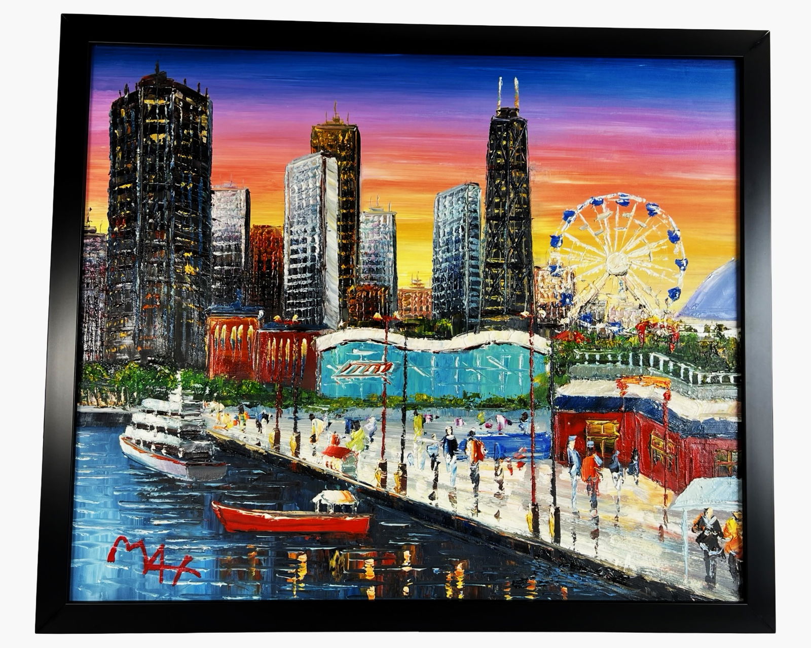 Chicago Skyline - Painting in Manner of Peter Max (1 of 4)